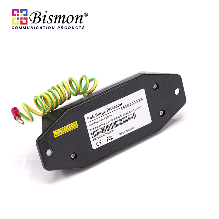 1 Ch (RJ45) 10/100/1000Mbps (Gigabit) 10KV PoE Surge Protector